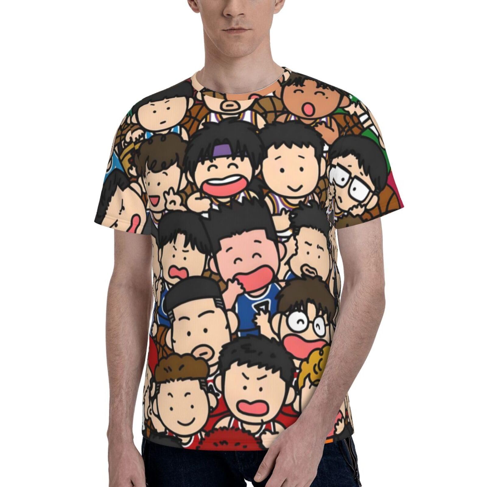 Amazon.co.jp: メンズ Tシャツ スラムダンク 夏服 大きいサイズ 半袖